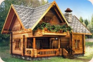 ilustrasi treatment antijamur cottage kayu